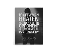 Artery8 Sport Quote Boxing Manager Cus D'Amato Canvas Wall Art Print in Grey | Size: W18" x H24" Artery8 Grey W18" x H24"
