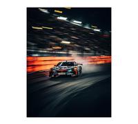 Artery8 Sports Car Challenge Motorsport Racing Circuit For Him Man Cave Artwork Large Wall Art Poster Print Thick Paper 18X24 Inch
