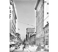 Artery8 Spring Street 5th Los Angeles California 1912 Photo Art Print Canvas Premium Wall Decor Poster Mural