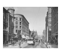 Artery8 Spring Street Third 3rd Los Angeles California 1905 Large Wall Art Poster Print Thick Paper 18X24 Inch