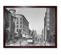 Artery8 Spring Street Third 3rd Los Angeles California 1905 Unframed Wall Art Print Poster Home Decor Premium