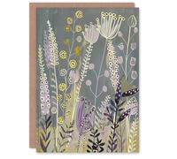 Artery8 Greeting Card Spring Wildflower Meadow Artwork Floral Nature Blank For All Him Or Her Art Birthday Card