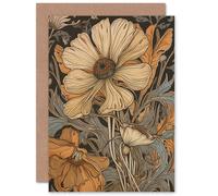 Artery8 Spring Wildflowers Pastel Earthy for Wife Her Mum Sister Daughter Mom Gran Nan Birthday Thank You Congratulations Blank Art Greeting Card