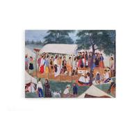 Artery8 Spybuck Shawnee Buffalo Dance Canvas Wall Art Print | Size: W18" x H24" Artery8 Multicolor W18" x H24"