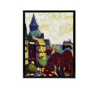 Artery8 St Germain des pres Paris Henry Lyman Sayen Framed Canvas Wall Art | Size: W18" x H24" Artery8 Multicolor W18" x H24"