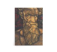 Artery8 St Matthew Stained Glass Design Holst Canvas Wall Art Print | Size: W18" x H24" Artery8 Multicolor W18" x H24"