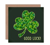 Artery8 St Patricks Day Clover Good Luck Card Artery8 Multicolor