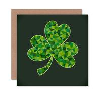Artery8 St Patricks Lucky Clover Leaf Good Luck Card Artery8 Multicolor