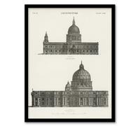 Artery8 St Paul St Peters Encyclopaedia Britannica Framed Wall Art Print 12X16"
