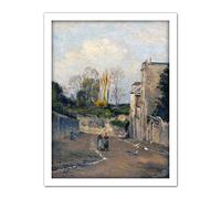 Artery8 Stanislas Lepine Montmartre The Rue Cortot Painting Artwork Framed Wall Art Print 18X24 Inch