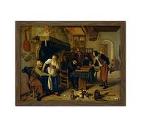 Artery8 Steen Backgammon Known Two Kinds Of Games Painting Artwork Framed Wall Art Print 18X24 Inch