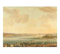 Artery8 Steen View Of Constantinople Istanbul And Seraglio Art Print Canvas Premium Wall Decor Poster Mural