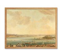 Artery8 Steen View Of Constantinople Istanbul And Seraglio Art Print Framed Poster Wall Decor 12x16 inch