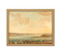 Artery8 Steen View Of Constantinople Istanbul And Seraglio Artwork Framed Wall Art Print 18X24 Inch