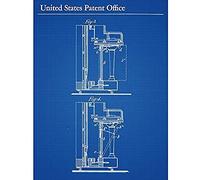 Artery8 Steinway Case Upright Piano Side 1907 Vintage Music Patent Unframed Wall Art Print Poster Home Decor Premium