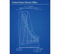 Artery8 Steinway Improvement Piano Fortes 1872 Top Vintage Patent Large Wall Art Poster Print Thick Paper 18X24 Inch