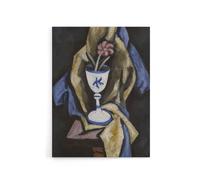 Artery8 Still Life No 15 Flower in Goblet Hartley Canvas Wall Art in Grey | Size: W12" x H16" Artery8 Grey W12" x H16"