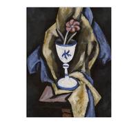 Artery8 Still Life No 15 Flower in Goblet Hartley Wall Art Poster Print in Grey | Size: W24" x H32" Artery8 Grey W24" x H32"