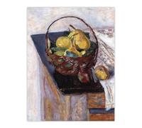 Artery8 Still Life The Basket of Fruit Bonnard Wall Art Poster Print | Size: W18" x H24" Artery8 Multicolor W18" x H24"