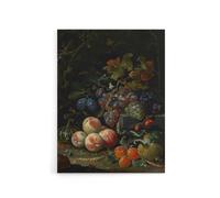 Artery8 Still Life With Fruit Foliage & Insects Mignon Canvas Wall Art | Size: W18" x H24" Artery8 Multicolor W18" x H24"