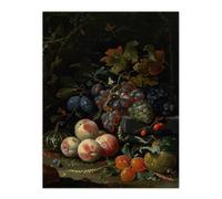 Artery8 Still Life With Fruit Foliage & Insects Mignon Wall Art Poster Print | Size: W18" x H24" Artery8 Multicolor W18" x H24"