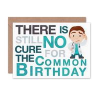 Artery8 Still No Cure Doctor Cartoon Birthday Card Artery8 Multicolor