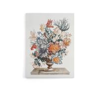 Artery8 Stone Vase with Flower Bouquet Johan Teyler Canvas Wall Art in White | Size: W12" x H16" Artery8 White W12" x H16"