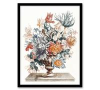 Artery8 Stone Vase With Flower Bouquet Johan Teyler Framed Wall Art Print A3