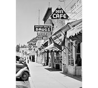Artery8 Street Scene Cascade Idaho USA 1941 Photo Large Wall Art Poster Print Thick Paper 18X24 Inch