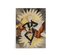 Artery8 String Musician Portrait Charles Demuth Canvas Wall Art Print | Size: W12" x H16" Artery8 Multicolor W12" x H16"
