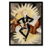 Artery8 String Musician Portrait Charles Demuth Framed Wall Art Print | Size: A4 Artery8 Multicolor A4