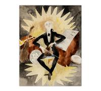 Artery8 String Musician Portrait Charles Demuth Wall Art Poster Print 12X16"