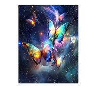 Artery8 String Theory Cosmic Butterflies Space Starscape Living Room Large Wall Art Poster Print Thick Paper 18X24 Inch
