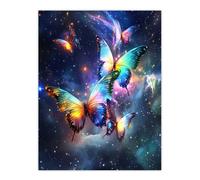 Artery8 String Theory Cosmic Butterflies Space Starscape Living Room Large Wall Art Poster Print Thick Paper 18X24 Inch