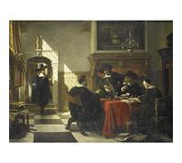 Artery8 Stroebel Company Dracht Table Nautilus Cup Premium Wall Art Canvas Print 18X24 Inch
