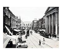 Artery8 Stuart High Street Southampton Vintage Photograph Art Print Canvas Premium Wall Decor Poster Mural