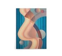 Artery8 Stuart Walker Composition No 6 Abstract Painting Canvas Wall Art Print | Size: W24" x H32" Artery8 Multicolor W24" x H32"