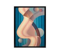 Artery8 Stuart Walker Composition No 6 Abstract Painting Framed Canvas Art | Size: W24" x H32" Artery8 Multicolor W24" x H32"