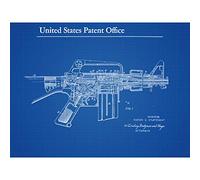 Artery8 Sturtevant Colt Bolt Closure Gun Detail 1966 Patent Premium Wall Art Canvas Print 18X24 Inch