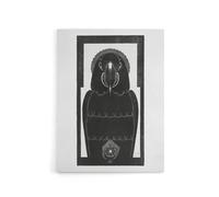 Artery8 Stylised Ara Macaw Parrot De Mesquita Canvas Wall Art Print in White | Size: W18" x H24" Artery8 White W18" x H24"