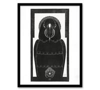 Artery8 Stylised Ara Macaw Parrot De Mesquita Framed Wall Art Print in White | Size: A4 Artery8 White A4