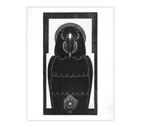 Artery8 Stylised Ara Macaw Parrot De Mesquita Wall Art Poster Print in White | Size: W24" x H32" Artery8 White W24" x H32"