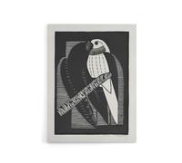 Artery8 Stylised Parakeet Birds Samuel J De Mesquita Canvas Wall Art Print in Black | Size: W18" x H24" Artery8 Black W18" x H24"