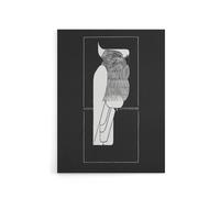 Artery8 Sulphur Crested Cockatoo Parrot De Mesquita Canvas Wall Art Print in Black | Size: W24" x H32" Artery8 Black W24" x H32"