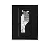 Artery8 Sulphur Crested Cockatoo Parrot De Mesquita Framed Canvas Wall Art in Black | Size: W24" x H32" Artery8 Black W24" x H32"