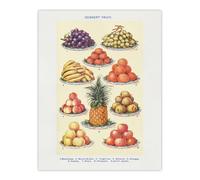 Artery8 Summer Dessert Fruit Kitchen Mrs Beeton Wall Art Poster Print 12X16"