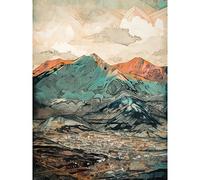 Artery8 Sunrise in Lienz Austria City Under Mountain Range Extra Large XL Wall Art Poster Print