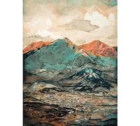 Artery8 Sunrise in Lienz Austria City Under Mountain Range Large Wall Art Poster Print Thick Paper 18X24 Inch