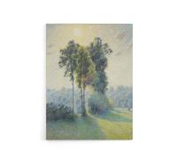 Artery8 Sunset Landscape at Saint Charles Pissarro Canvas Wall Art | Size: W24" x H32" Artery8 Multicolor W24" x H32"