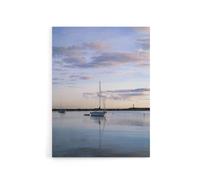 Artery8 Sunset Off-the shore of Block island Highsmith Canvas Wall Art Print in Blue | Size: W18" x H24" Artery8 Blue W18" x H24"